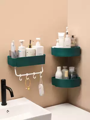 Powder room shelf Bathroom supplies Daquan bathroom sticky wall rack punch-free triangle shower gel shampoo