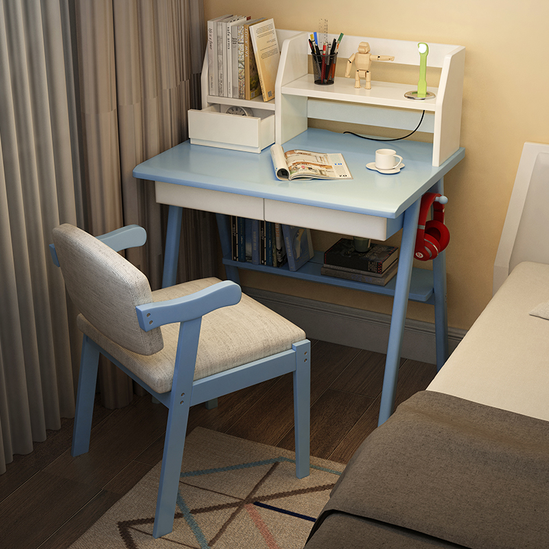 Nordic Solid Wood Bedroom Mini Small Desk Length 60 60 70 80cm 80cm 45cm Home Learning Small-Family-Type Computer Desk 