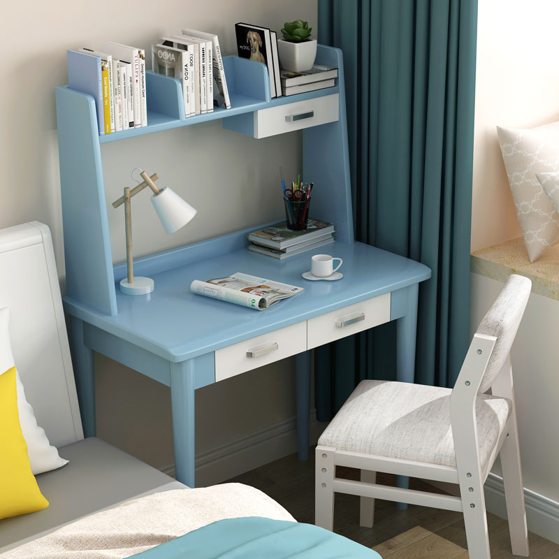 60 60 70 80cm Nordic Bedroom small desk solid wood Mini home small family Type wide 45cm Children study table