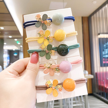 Korean adult Flower Tie hair rope net red head rope bracelet dual use does not hurt hair rubber band lady Hairband