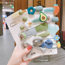 Childrens autumn and winter models do not hurt hair flower hairclip headgear baby simple cute side bangs clip girls broken hairclip