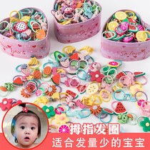 Childrens cute hair less thumb Hairband baby does not hurt hair tie hair tie hair accessories baby elastic good head rope