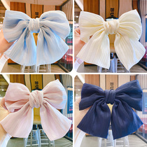 Korean children cute bow hairpin girl does not hurt the back of the head hairclip Lady simple temperament bangs
