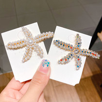 Korean hipster cute star hairclip headwear little girl does not hurt hair bangs clip edge clip sea star duck clip hairpin