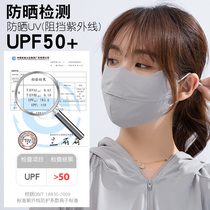 Ice silk sunscreen mask shading UV protection summer thin breathable neck mask Goddess eye corner mask male