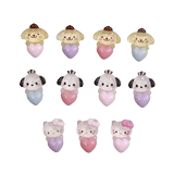 Чехол для телефона, аксессуар с аксессуарами, трехмерные мультяшные наклейки для ногтей ручной работы, кремовый набор материалов, «сделай сам», с медвежатами