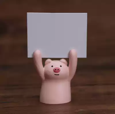 Cake decoration decoration gift card Piggy girlfriend birthday cake decoration can write blessings Baking decoration