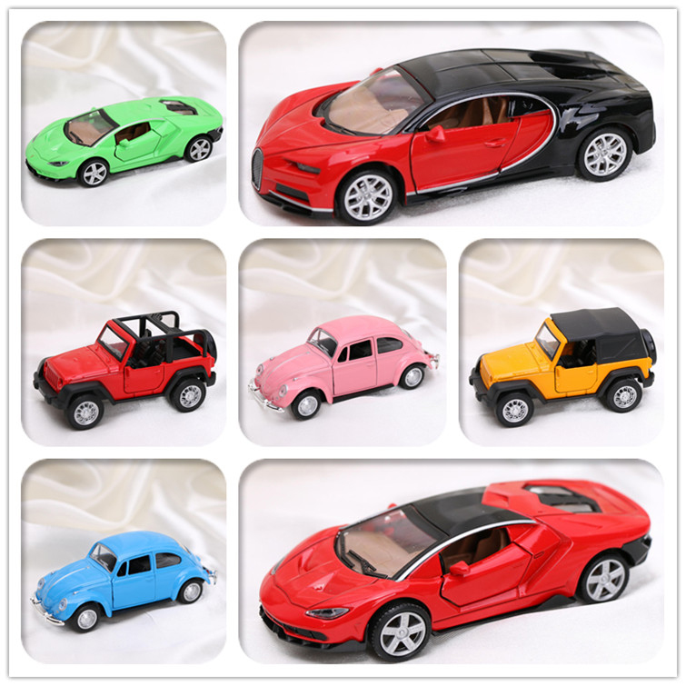 Bake cake decorated sports car alloy simulation car model for boy's birthday parts