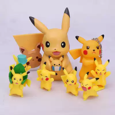 Baking doll Bichao Pikachu Pokémon birthday cake dress up decoration Elf stadium scene decoration