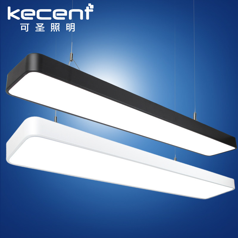 led strip lamp office chandelier pendant lamp creative work conference room rectangular suction hanging dual-purpose lamp net cafe