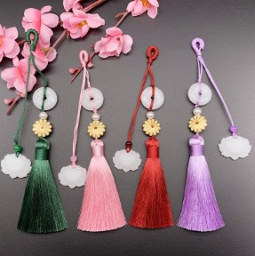 Cheongsam pendant tassel placket pendant brooch Chinese pendant classical jewelry retro style Hanfu tassel accessories