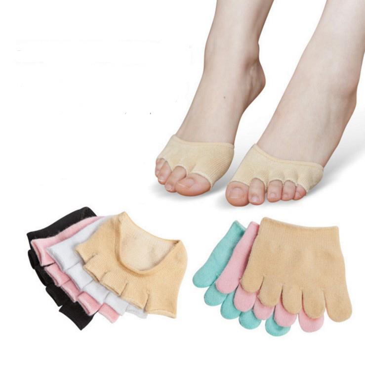 Wear high-heeled shoes artifact anti-pain off forefoot pad socks toe partner half-female slip bottom paste cut-off code to increase boat shallow mouth