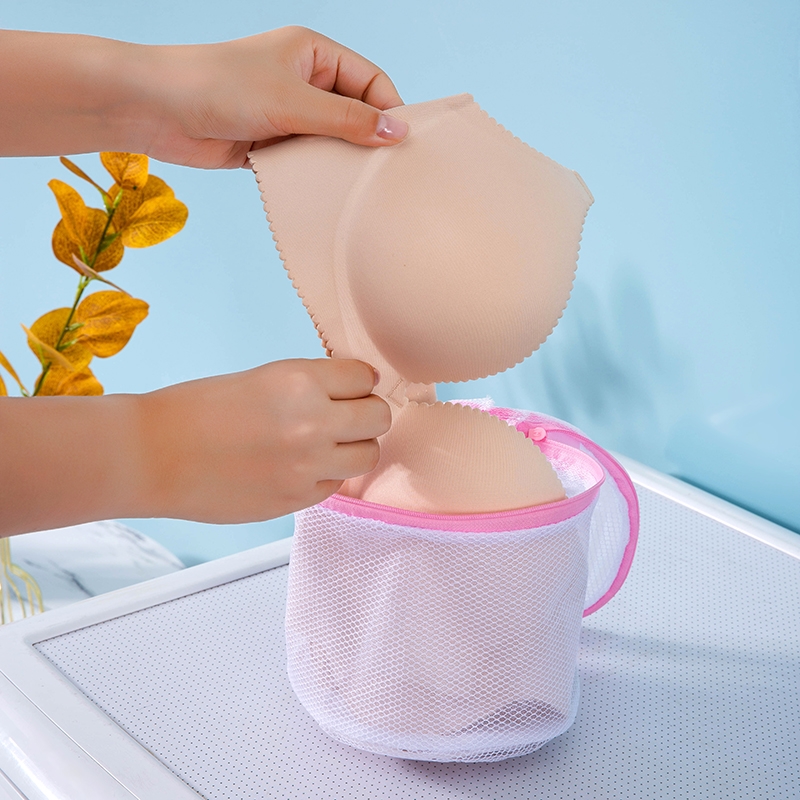 Household thickness anti-deformation special sock bag cleaning filter winding large, medium and small bra washing bag machine wash