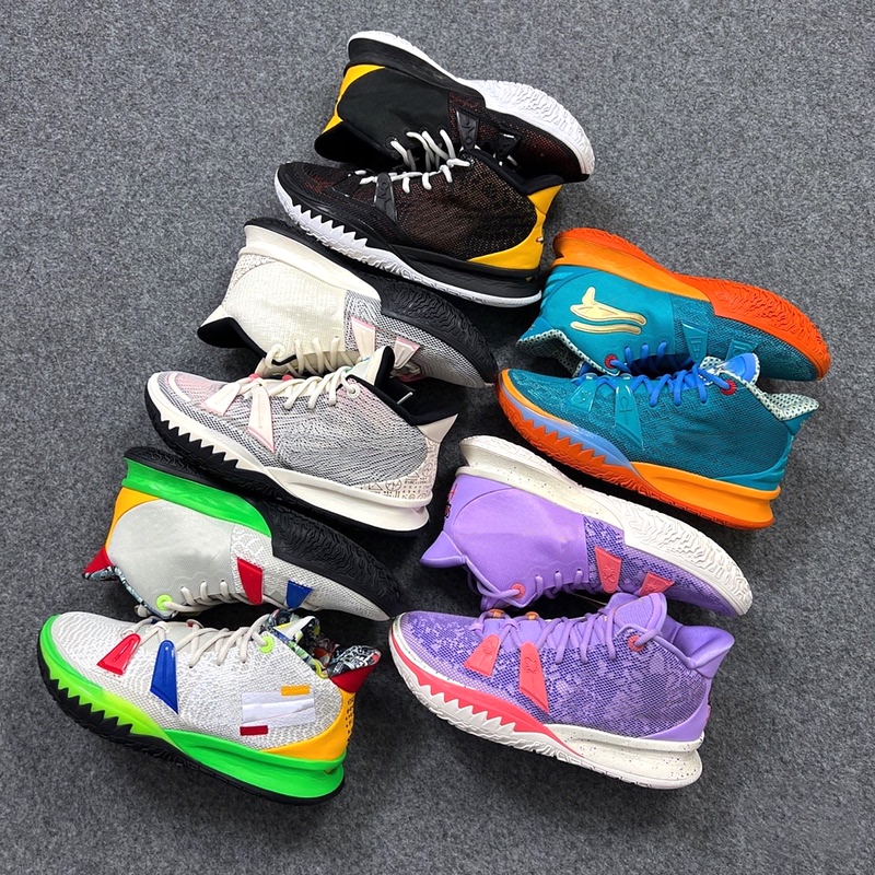 Kyrie 7 Men's Basketball Shoes with Mathematical Formula Air Cushion, Practical Sneakers, Unisex Lavender Royal Blue 8 All-Star Edition