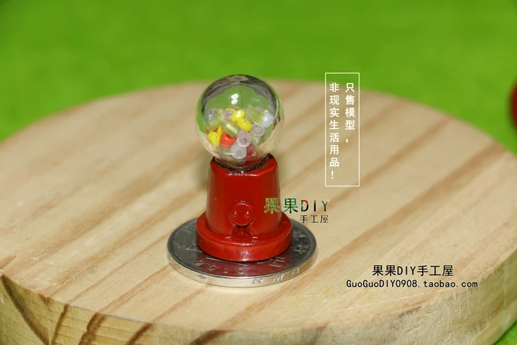 Guoguo DIY товары сладости магазин сцена 12 очков OB11 кукла [металлическая модель супер мини маленькая конфетная машина]