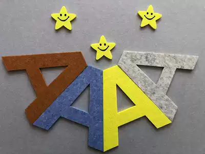 Self-adhesive felt board cork board three-dimensional graphic carving kindergarten ring creation school bulletin board display board wall