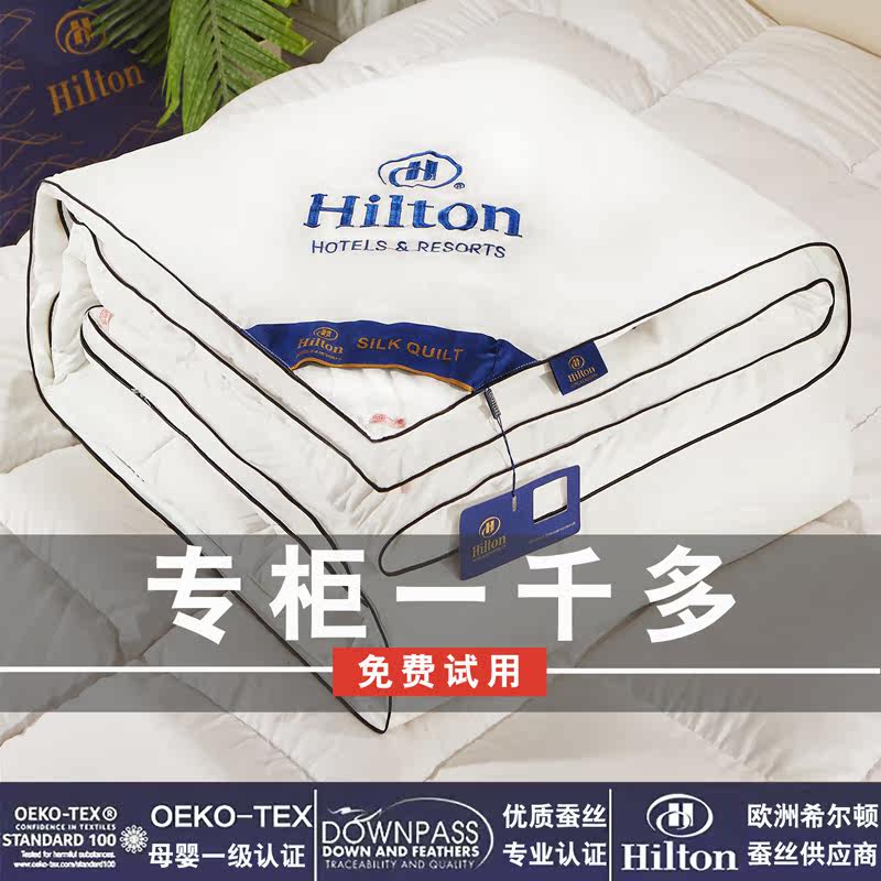 Export Hilton quilt silk quilt 100 mulberry silk spring and autumn quilt core summer quilt air conditioner quilt winter quilt single