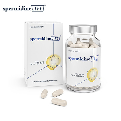 SpermidineLife亚精胺胶囊缓解熬夜加班疲惫养生健康代谢60粒装