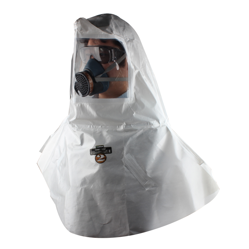 Rekland C2T-A712 shawl anti-chemical head cover PVC face screen anti-acid-base chemical head cover