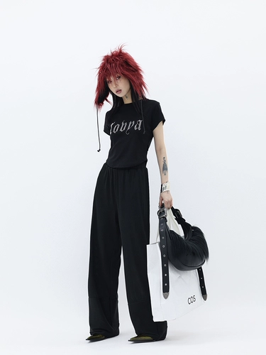 Оригинальная дизайнерская черная сумка на одно плечо, сумка подмышку, с вышивкой