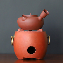 Chaoshan Kanfu Tea Culture Red Mud Carbon Red Stove Coffee Stove Coffee Boiler Tea Kettle Household Tea Room Sand Room