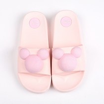 Summer female summer cute indoor home home bathroom indoor Korean non-slip couple Bath mens slippers cool summer