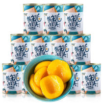 Fast picky food fresh sugar water canned yellow peach 6 5 3 1x425 cans of instant fruit