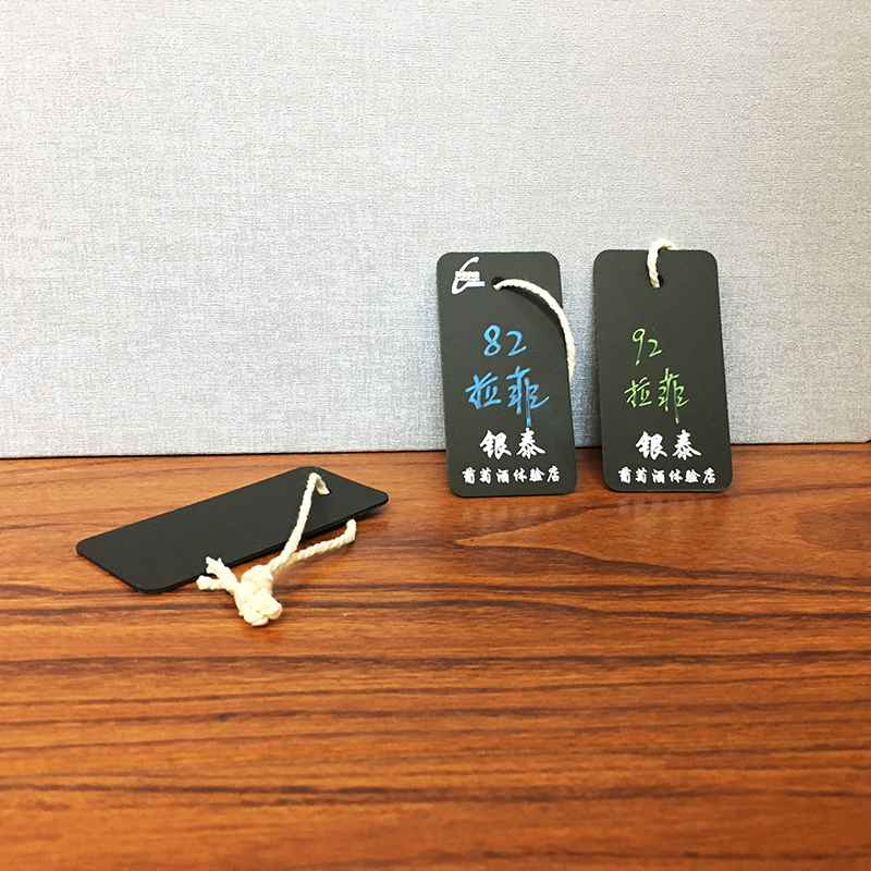 Personality Creative Wine Hanging Card red wine Pendant Price Tag Price Tag Customized Handwritten name Reminder Card