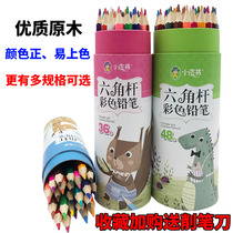 Small leather will color pencil sketch pen hand-painted special 48 color 36 Color student childrens pencil wholesale color lead set