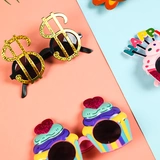 Сяохонгу Douyin net Red Birthday Glashes вечеринка забавная бумага для кандидата