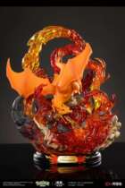 (Satan) Iron kite IKS Pokémon Pokémon Yu three fire-burning dragon statue spot