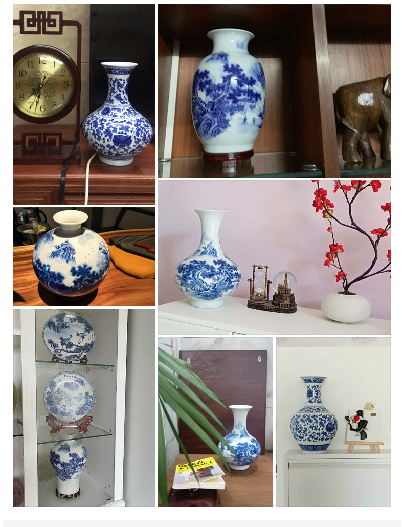 Antique blue and white porcelain in jingdezhen ceramics vase sitting room porch decorate household act the role ofing is tasted furnishing articles TV ark