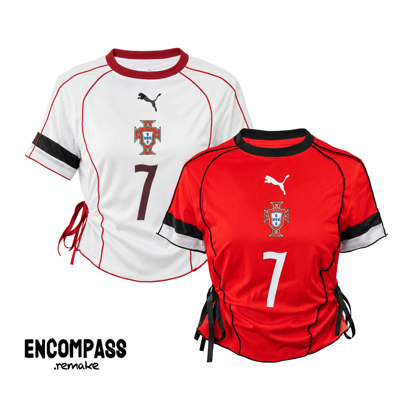 Puma Remake Jersey Outfit Portugal Cristiano Ronaldo Jerseyfit Slim Fit Short Sleeve Encompass
