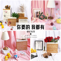 Net red live room girl heart photo background cloth light string color lamp ins wind Kraft paper bag storage bag Clothing store background decoration swing props Childrens clothing