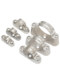 304 stainless steel off-wall code Yuanbao card saddle tube card tube clip bracket fixed riding card 20-25-32mm
