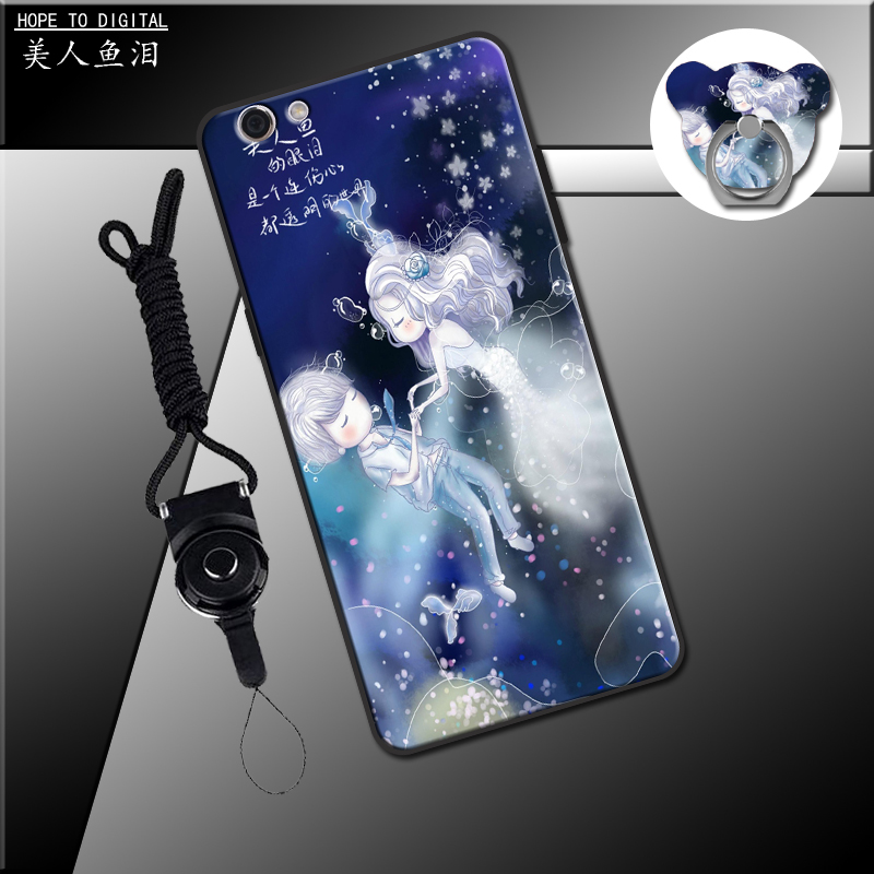 Vỏ điện thoại di động của Oppo r9s opR9S vỏ bảo vệ oppr9sk chống rơi 0pp0 29s nam và nữ opop a9s văn bản sáng tạo nổi toàn diện cho phần còn lại của cuộc đời để gửi vòng dây buộc - Nhẫn nhẫn nam