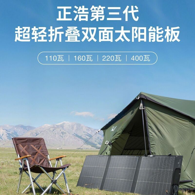 Ecoflow Zhenghao Solar Charging Panel for Home Use, Outdoor Camping, Foldable, Portable, and Efficient Power Generation Ecoflow Zhenghao Solar Charging Panel for Home Use, Outdoor Camping, Foldable, Portable, and Efficient Power Generation