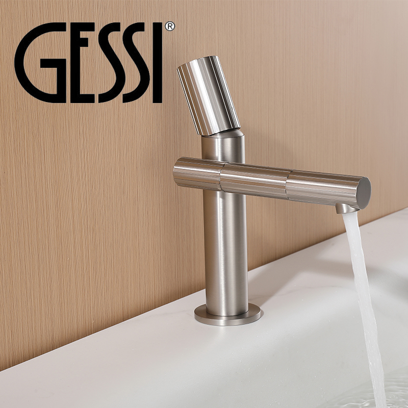 Italian Gessi Basin Faucet All-Copper Incastri Bathroom Cabinet Hot and Cold Water Faucet Gold 75051 Gessi Italian Gessi Basin Faucet All-Copper Incastri Bathroom Cabinet Hot and Cold Water Faucet Gold 75051 Gessi