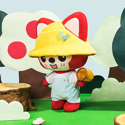 阿狸 Милая плюшевая игрушка, мультяшная тряпичная кукла, енот, подарок на день рождения