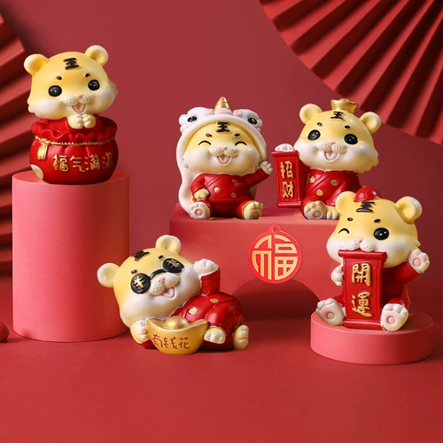 Кролик, талисман, настольная фигурка для мальчиков и девочек, талисман года, год кролика, подарок на день рождения