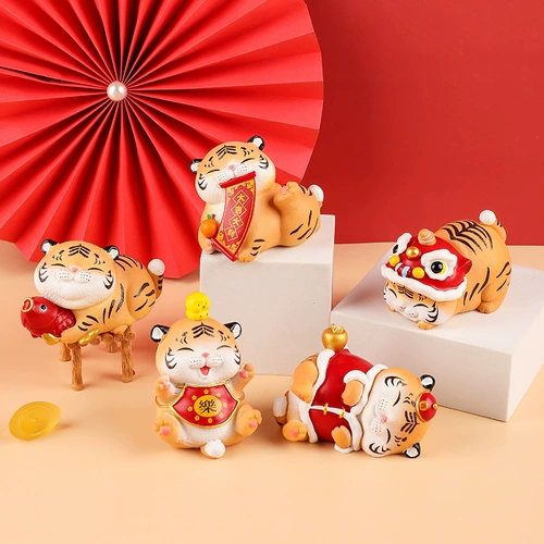 Кролик, талисман, настольная фигурка для мальчиков и девочек, талисман года, год кролика, подарок на день рождения