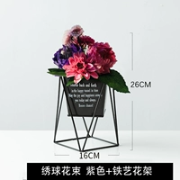 Цветочный горшок + пурпурная гидрангея букет