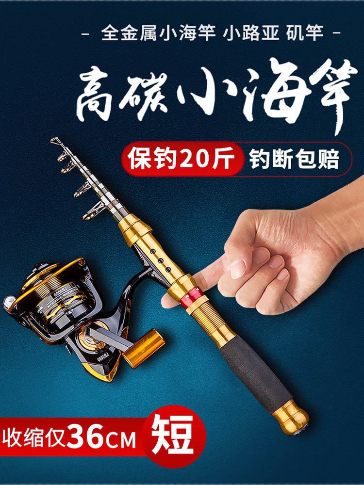 Daiwa big and small sea pole suit mini short section fishing rod Sea lever road subsoft tail small iso pole pen naked