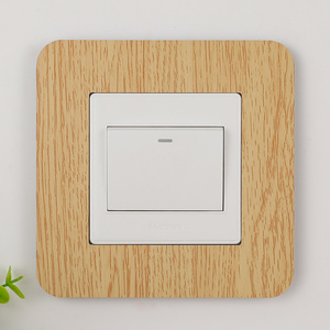 开关贴保护套墙贴简约木纹插座装饰