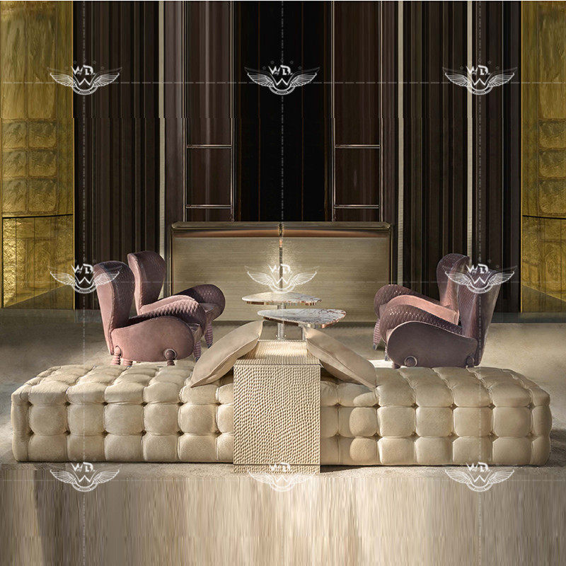 Rafamariner high-end custom furniture Cornelio Cappellini Italian luxury living room long bed