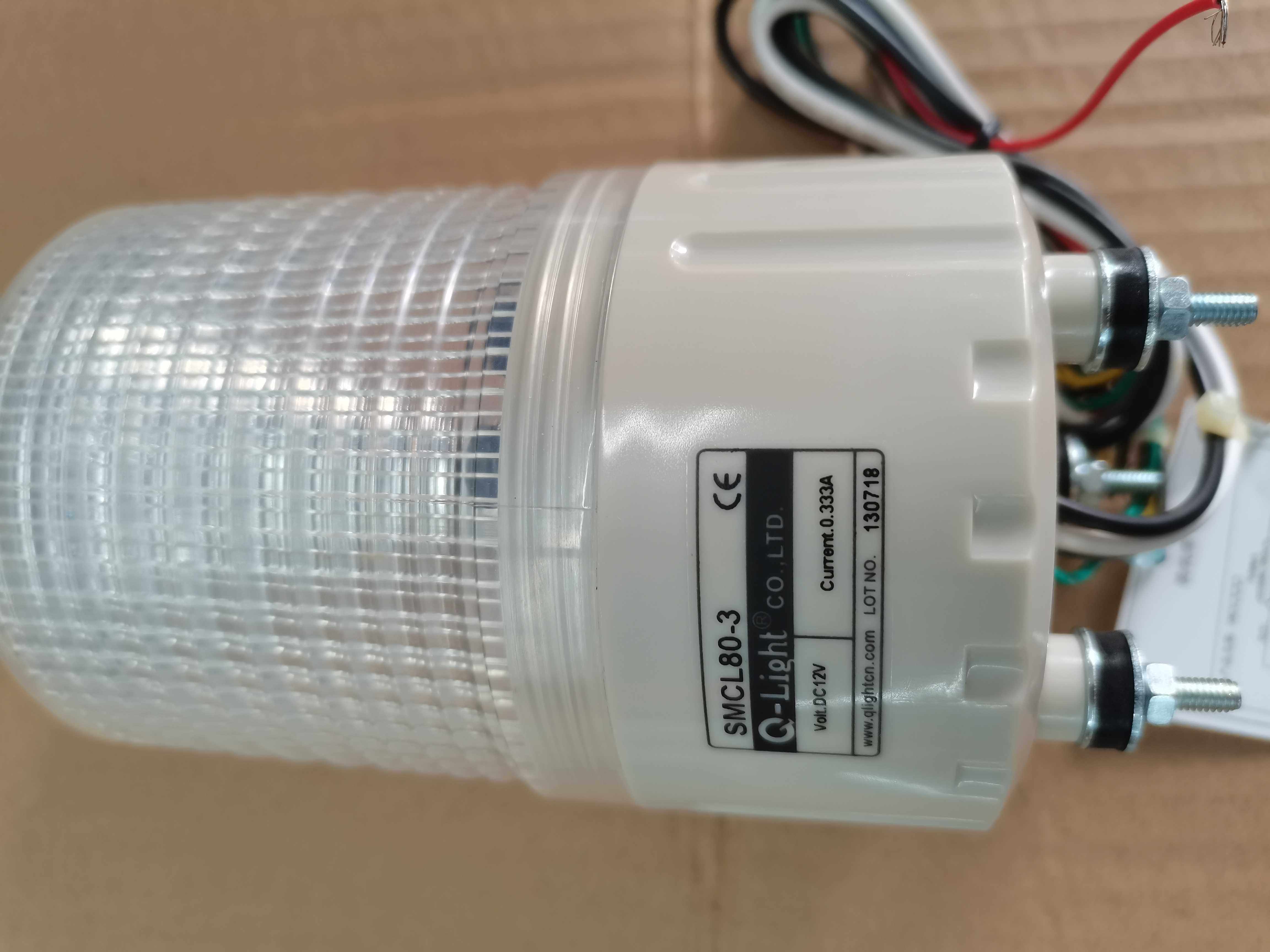 South Korea Can Laite Q-LIGHT warning light SMCL80-3 DC12v RAG three-color light Haitian Injection Molding Machine