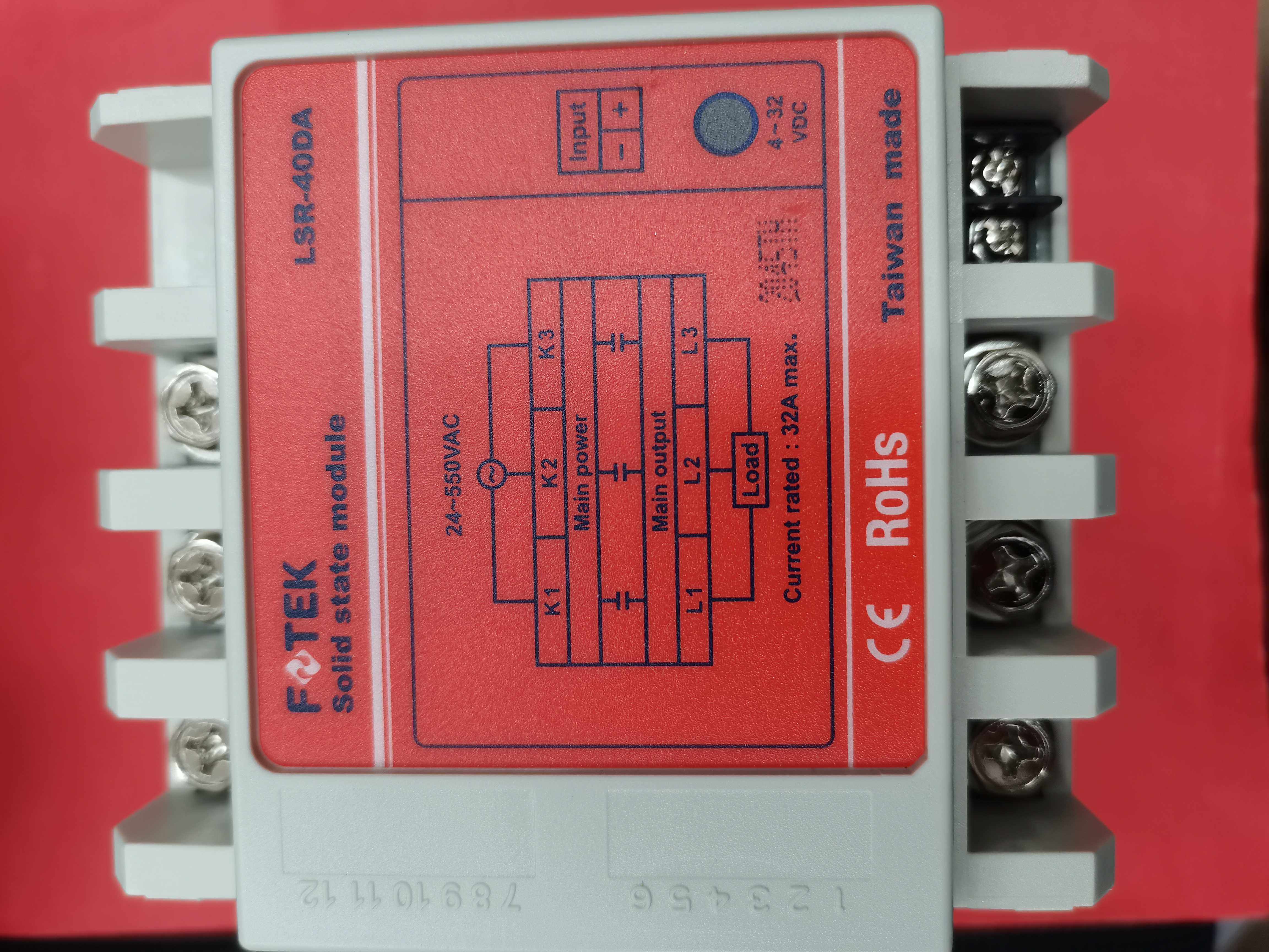 LSR-40DA solid state module LSR40DA 40A Taiwan Yangming FOTEK FSTEK solid state relay
