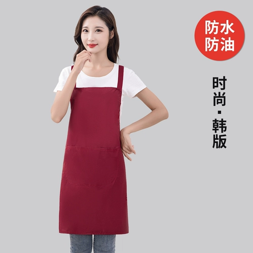 Модный водонепроницаемый фартук для работы, делается под заказ, с печатью вашего логотипа, в корейском стиле