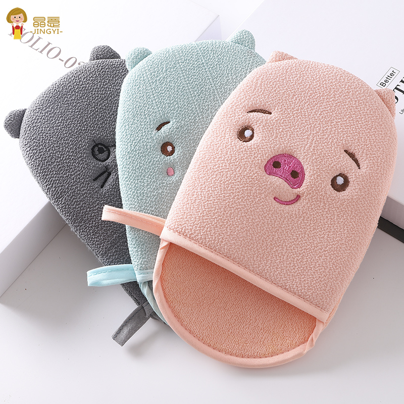 Jingyi baby bath rubbing bath artifact bath towel rubbing ash free baby girl decontamination child boy painless strong rubbing mud