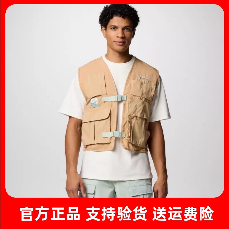 Columbia Outdoor 25 Spring/Summer New Product Retro Water-Repellent Vest for Couples Men and Women We2469